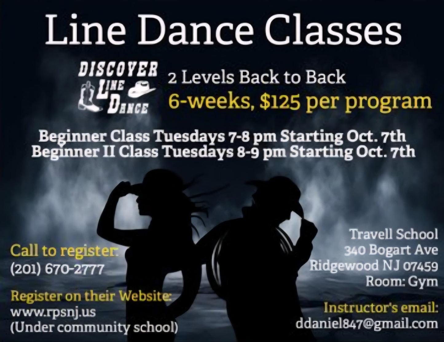 Beginner Line Dancing Lessons - Tuesdays