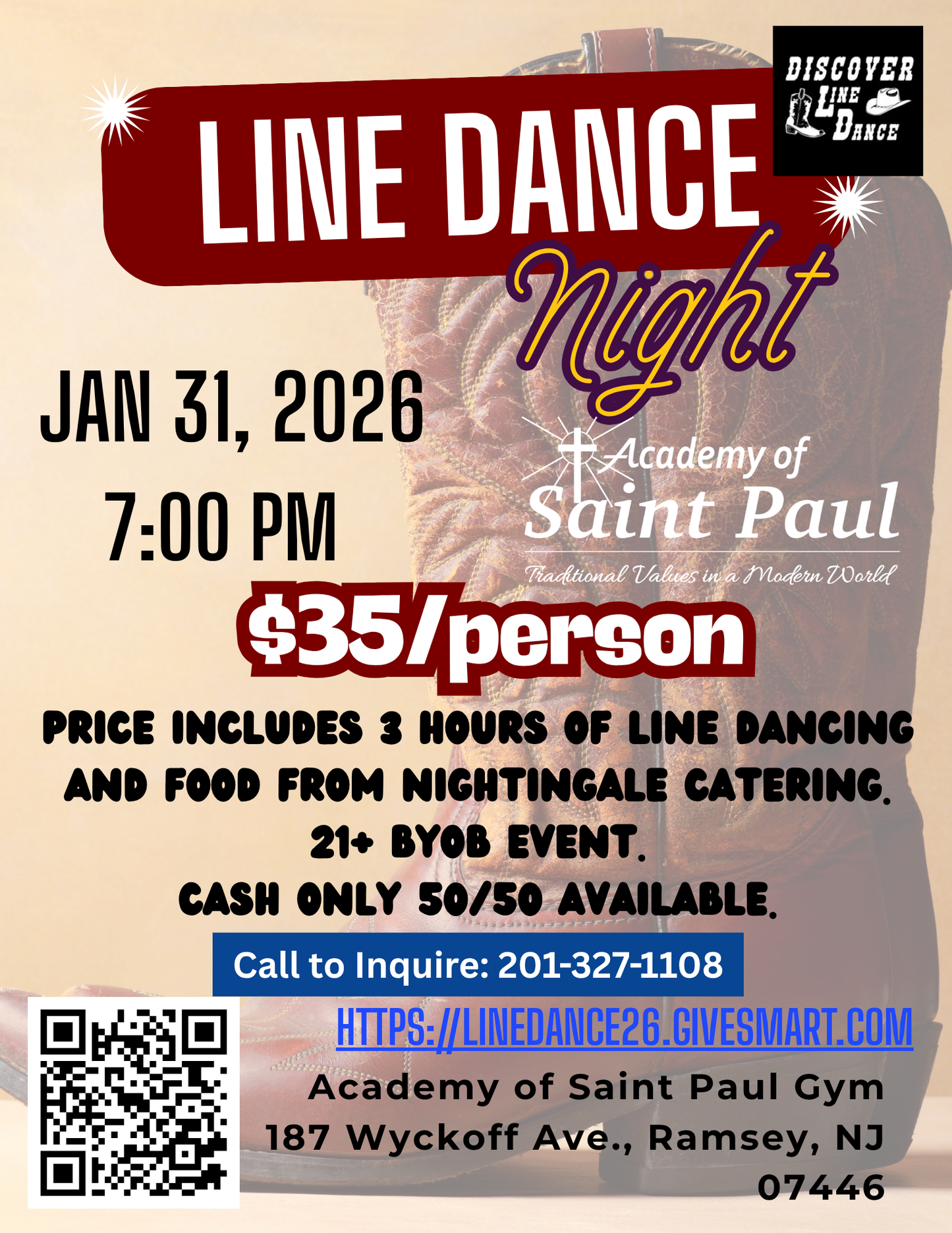 Line Dance Night Academy of Saint Paul (January 31st)