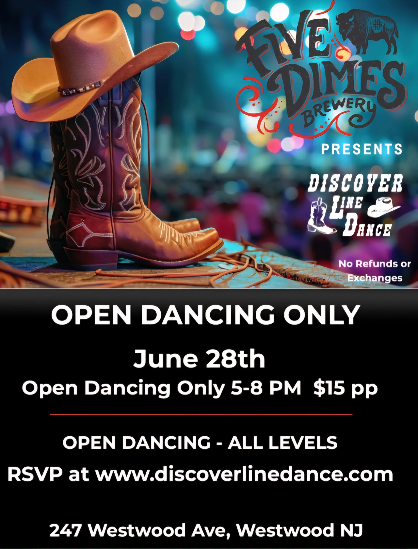 Five Dimes Brewery - Open Dance Only (June 28th)