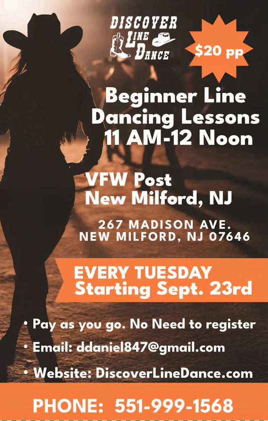 Beginner Line Dancing Lessons - Tuesdays