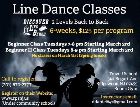 6 Week Tuesday Beginner Class - Ridgewood (Beginning March 3)