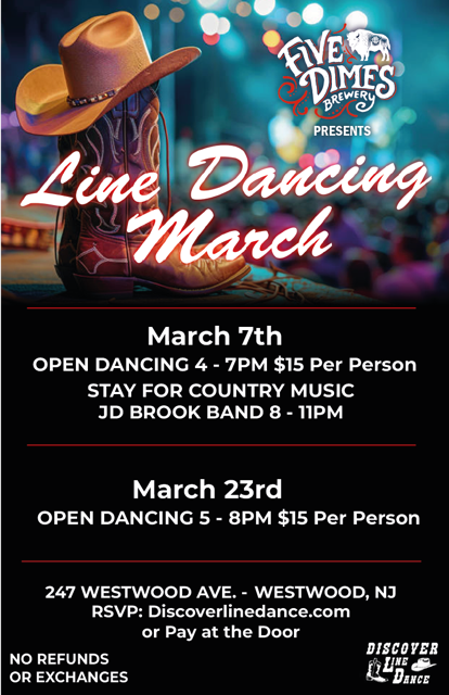 Five Dimes Brewery - Open Dance Only (March 7th)