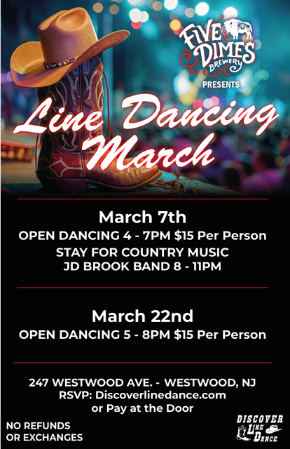Five Dimes Brewery - Open Dance Only (March 22nd)