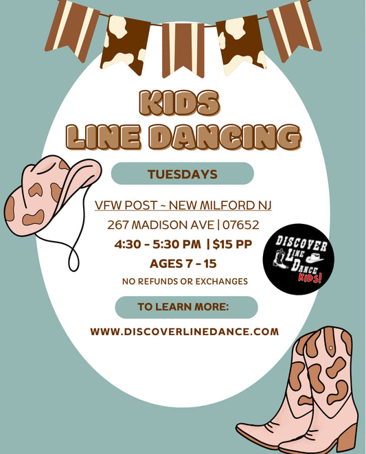 Kids Line Dancing Lessons - Tuesdays