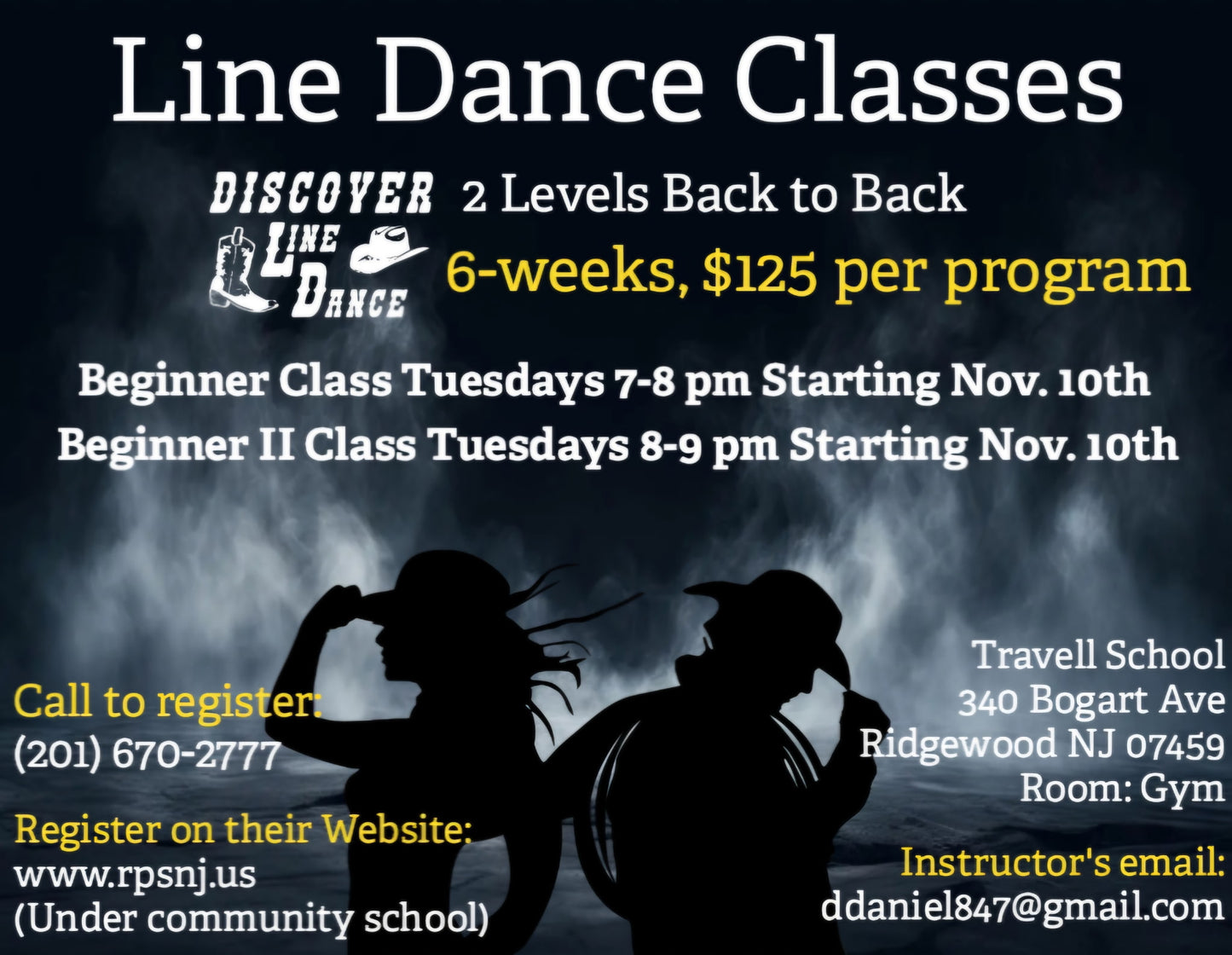 Tuesday Beginner 2 Class - Ridgewood