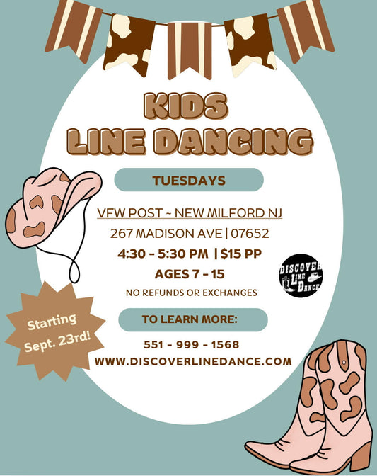 Kids Line Dancing Lessons - Tuesdays